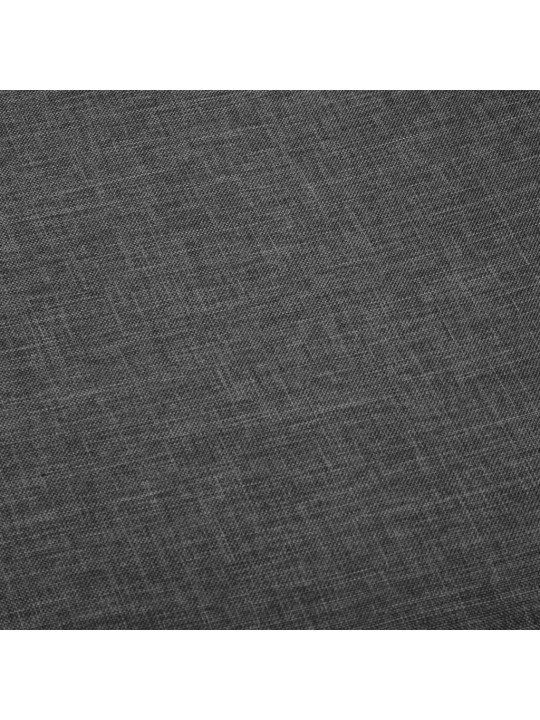 Jídelní židle 2 ks tmavě šedé textil