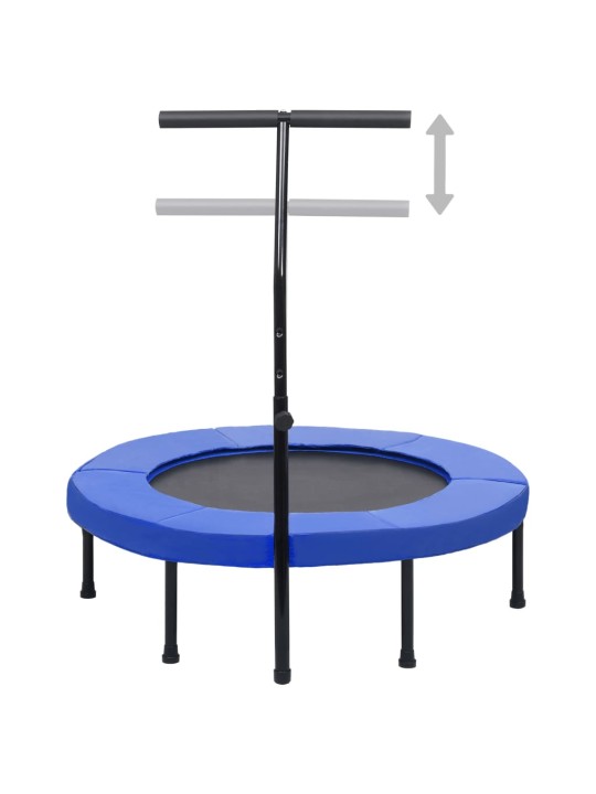 Fitness trampolína s rukojetí a bezpečnostní podložkou 102 cm