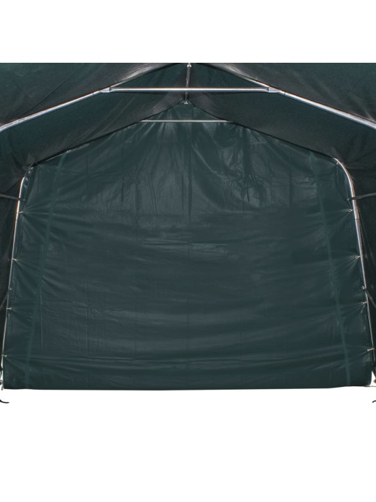 Mobilní přístřešek pro zvířata pvc 550 g/m² 3,3x3,2 m tm. zelený