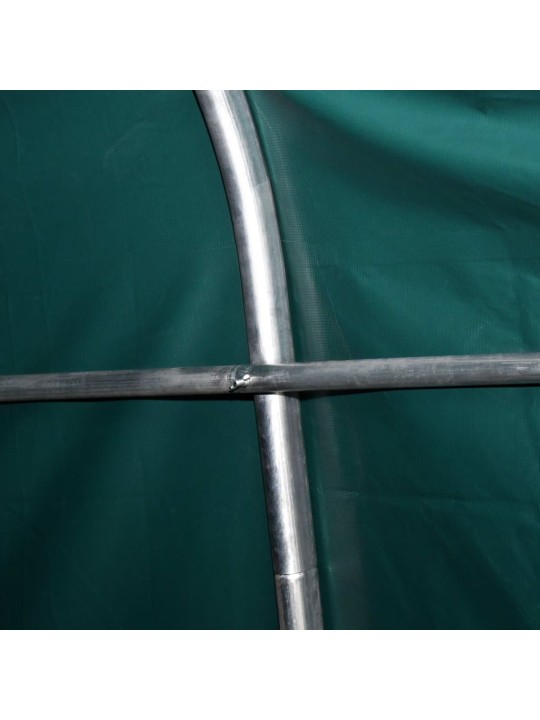 Mobilní přístřešek pro zvířata pvc 550 g/m² 3,3x3,2 m tm. zelený