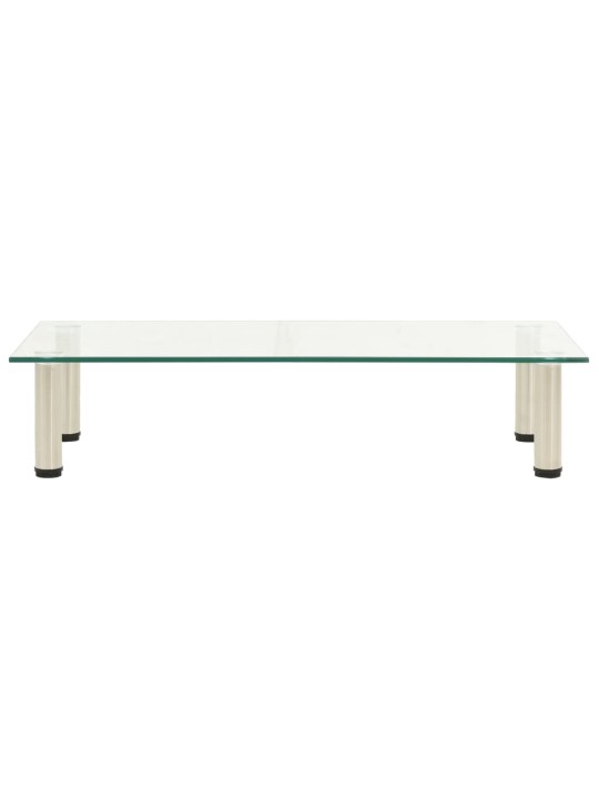 TV stolek průhledný 80 x 35 x 17 cm tvrzené sklo