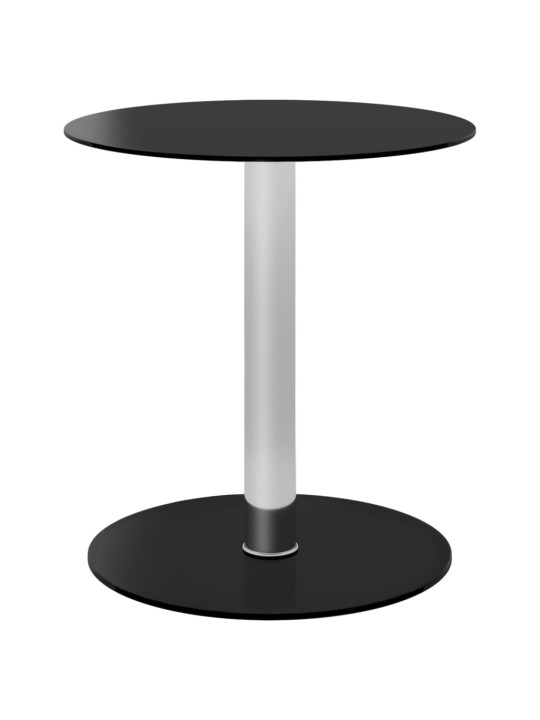 Konferenční stolek černý 40 cm tvrzené sklo