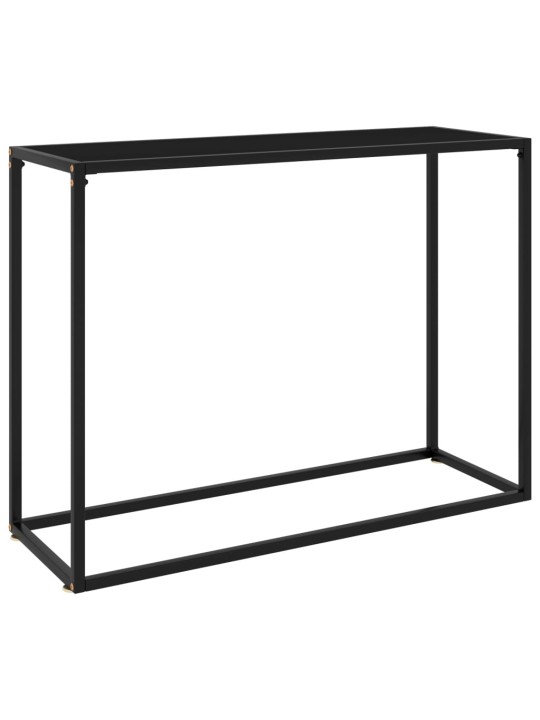 Konzolový stolek černý 100 x 35 x 75 cm tvrzené sklo
