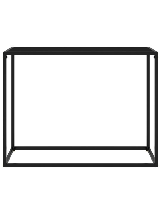 Konzolový stolek černý 100 x 35 x 75 cm tvrzené sklo