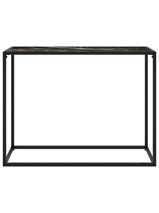 Konzolový stolek černý 100 x 35 x 75 cm tvrzené sklo