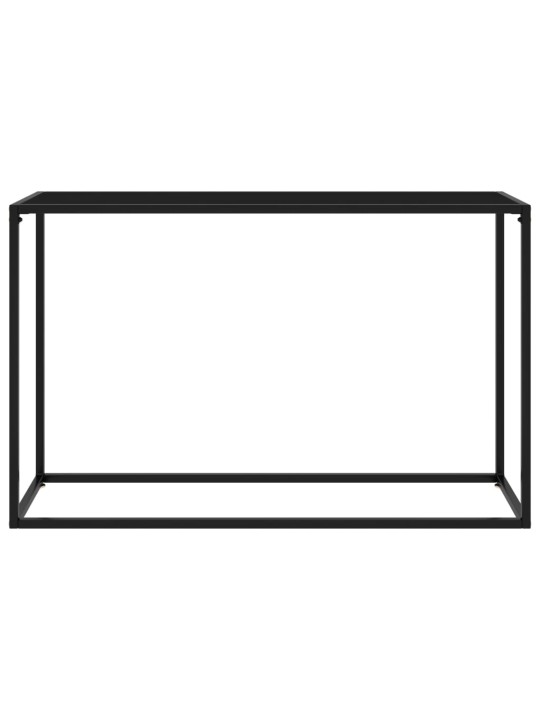 Konzolový stolek černý 120 x 35 x 75 cm tvrzené sklo