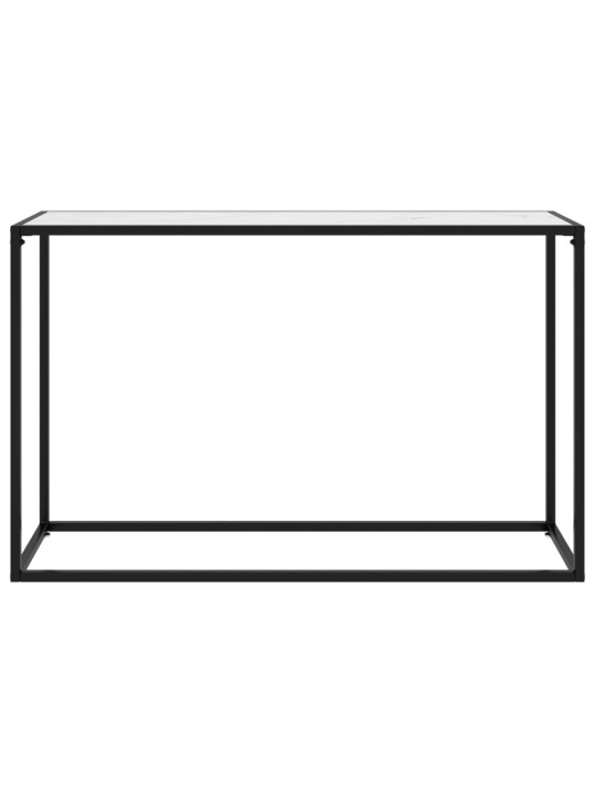 Konzolový stolek bílý 120 x 35 x 75 cm tvrzené sklo