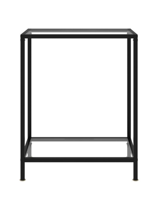 Konzolový stolek transparentní 60 x 35 x 75 cm tvrzené sklo