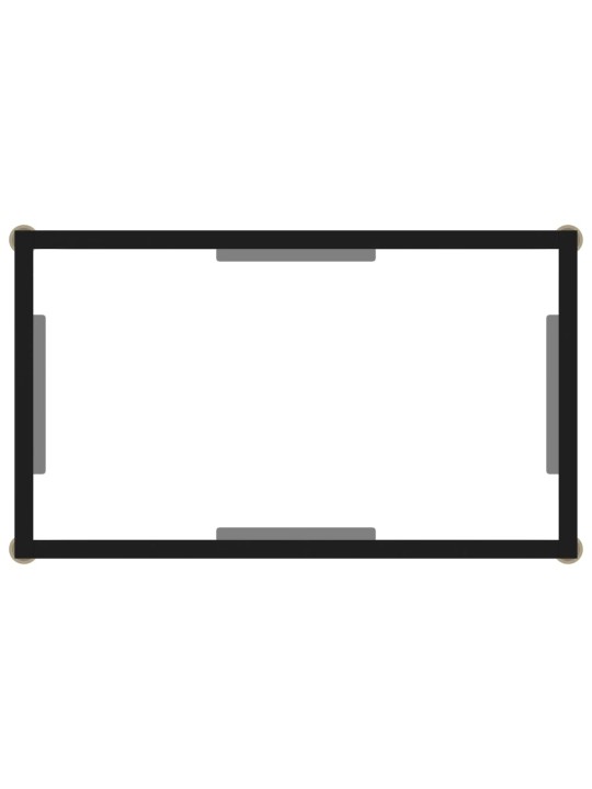 Konzolový stolek transparentní 60 x 35 x 75 cm tvrzené sklo