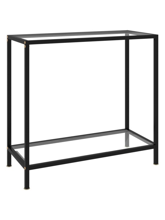 Konzolový stolek transparentní 80 x 35 x 75 cm tvrzené sklo