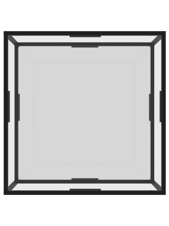 Konferenční stolek průhledný 80 x 80 x 35 cm tvrzené sklo