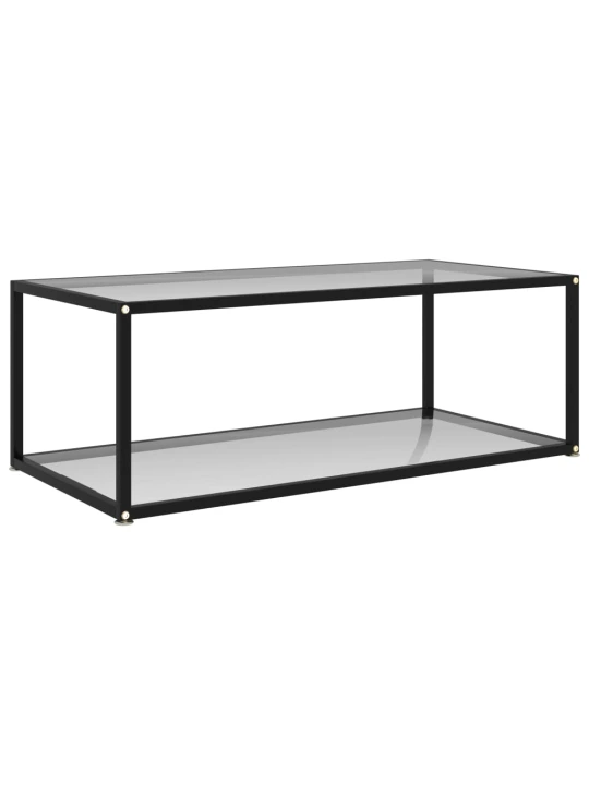 Konferenční stolek průhledný 100 x 50 x 35 cm tvrzené sklo