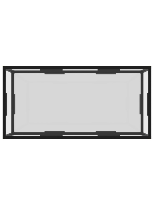 Konferenční stolek průhledný 100 x 50 x 35 cm tvrzené sklo
