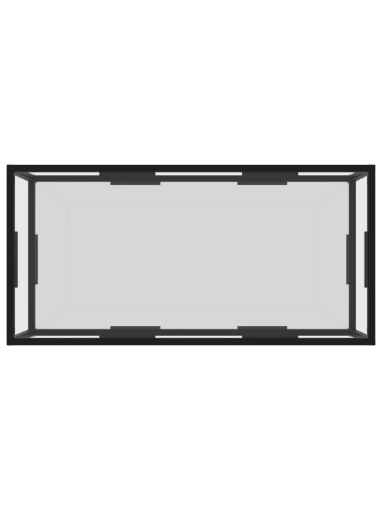 Konferenční stolek průhledný 100 x 50 x 35 cm tvrzené sklo
