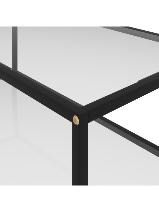 Konferenční stolek průhledný 100 x 50 x 35 cm tvrzené sklo