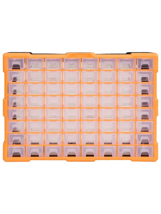 Organizér se 64 zásuvkami 52 x 16 x 37,5 cm
