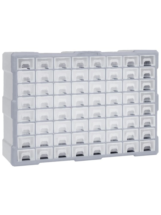 Organizér se 64 zásuvkami 52 x 16 x 37,5 cm