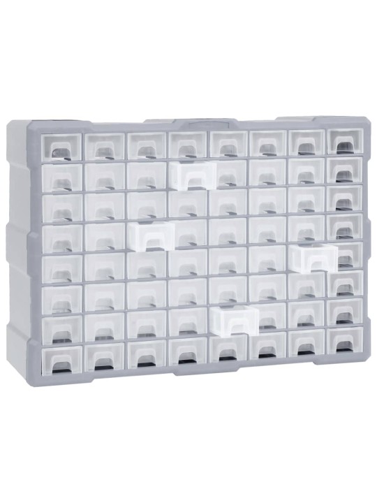 Organizér se 64 zásuvkami 52 x 16 x 37,5 cm