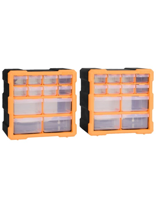 Organizéry s 12 zásuvkami 2 ks 26,5 x 16 x 26 cm