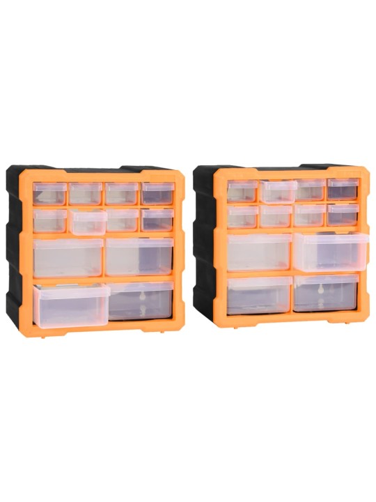 Organizéry s 12 zásuvkami 2 ks 26,5 x 16 x 26 cm