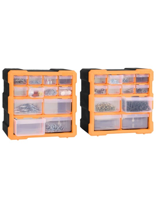 Organizéry s 12 zásuvkami 2 ks 26,5 x 16 x 26 cm