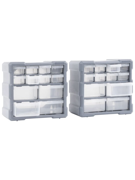 Organizéry s 12 zásuvkami 2 ks 26,5 x 16 x 26 cm
