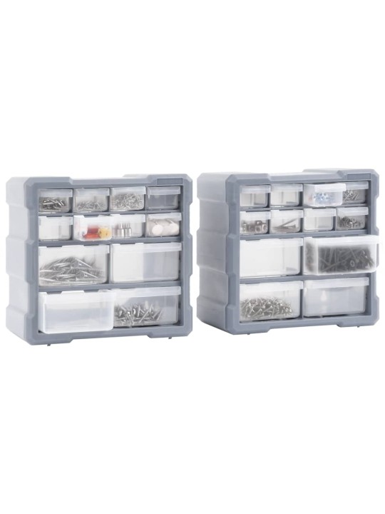 Organizéry s 12 zásuvkami 2 ks 26,5 x 16 x 26 cm