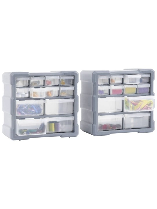 Organizéry s 12 zásuvkami 2 ks 26,5 x 16 x 26 cm