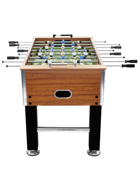 Stolní fotbal ocel 60 kg 140x74,5x87,5 cm světle hnědý a černý