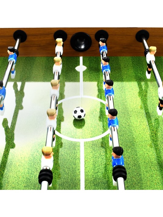 Stolní fotbal ocel 60 kg 140x74,5x87,5 cm světle hnědý a černý
