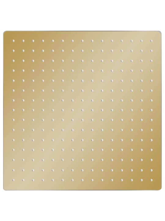 Dešťová sprchová hlavice nerezová ocel 40x40 cm čtverec zlatá