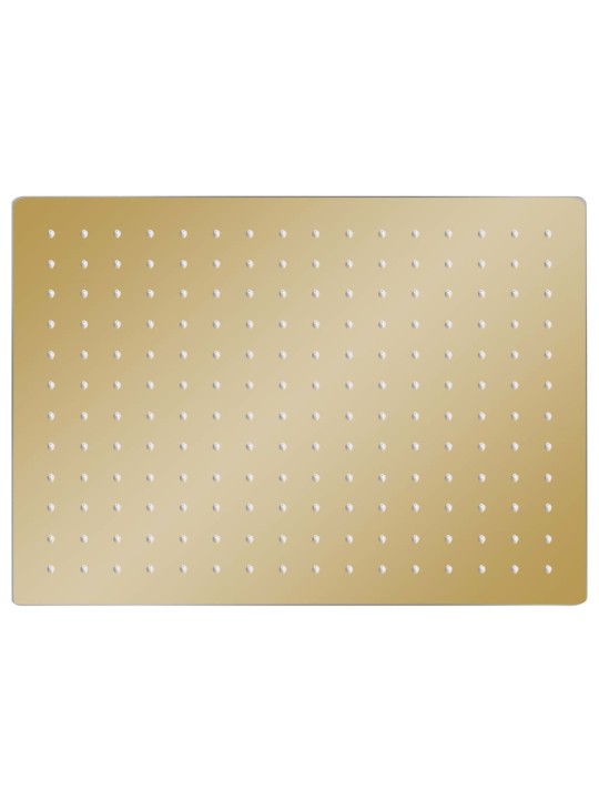 Dešťová sprchová hlavice nerezová ocel 40x30 cm obdélník zlatá