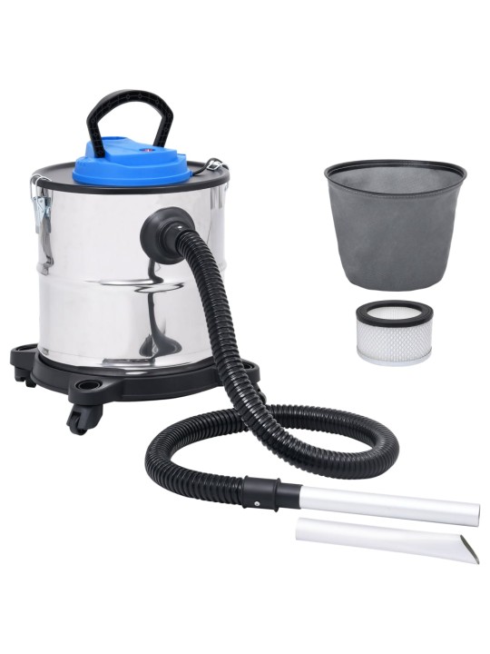 Vysavač na popel s HEPA filtrem 1200 W 20 l nerezová ocel
