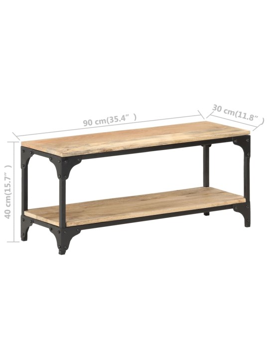 Konferenční stolek 90 x 30 x 40 cm masivní mangovníkové dřevo