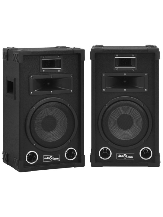 Profesionální pasivní hi-fi reproduktory 2 ks 800 W černé