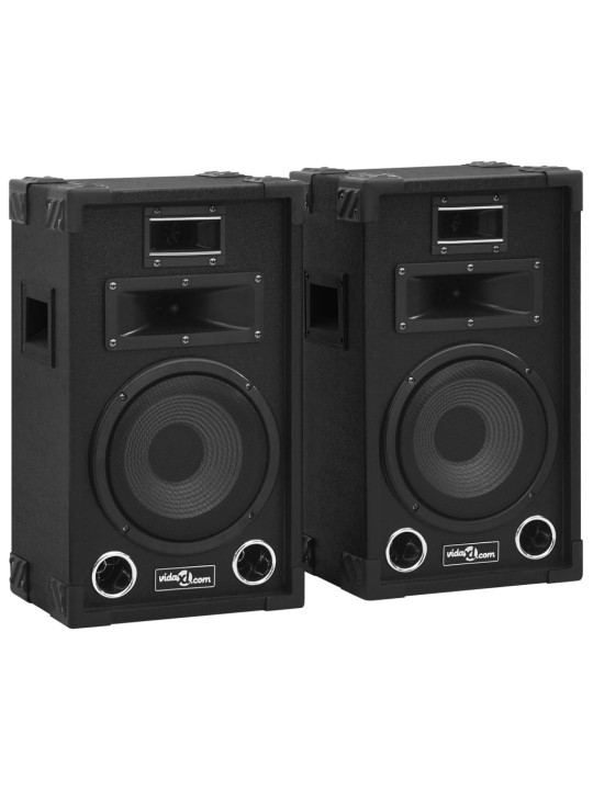 Profesionální pasivní hi-fi reproduktory 2 ks 800 W černé
