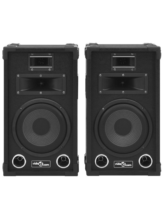 Profesionální pasivní hi-fi reproduktory 2 ks 800 W černé