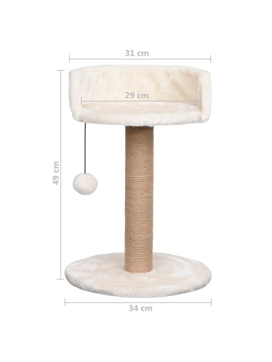 Škrabadlo pro kočky se sisalovým sloupkem 49 cm mořská tráva