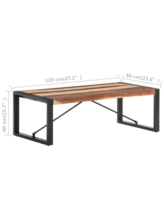 Konferenční stolek 120 x 60 x 40 cm masivní dřevo