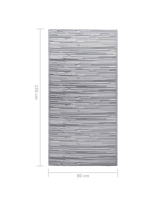 Venkovní koberec ARAKIL šedá 80 x 150 cm PP