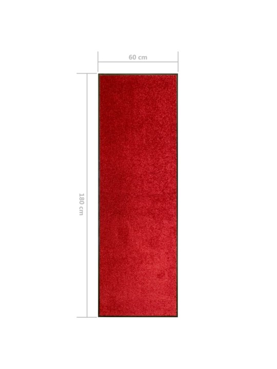 Rohožka pratelná červená 60 x 180 cm