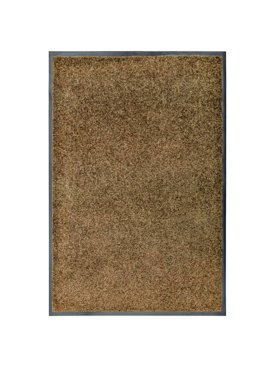 Rohožka pratelná hnědá 60 x 90 cm