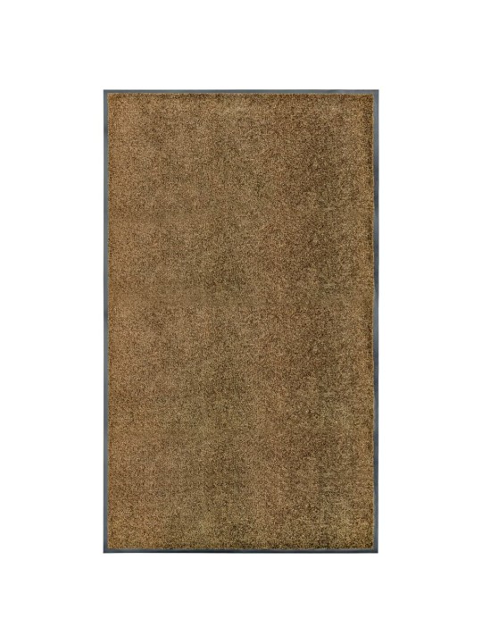 Rohožka pratelná hnědá 90 x 150 cm