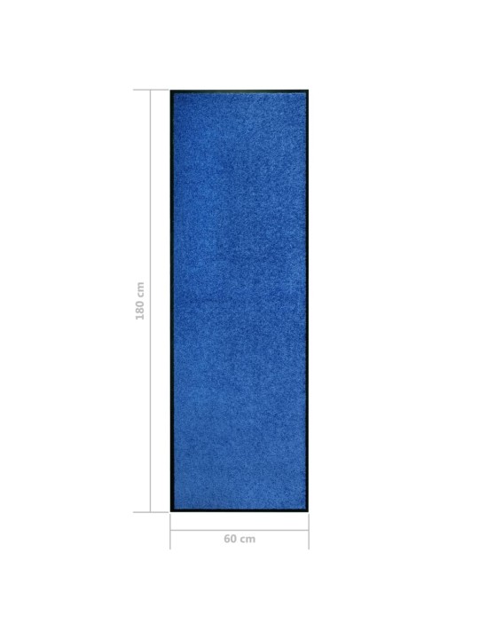 Rohožka pratelná modrá 60 x 180 cm