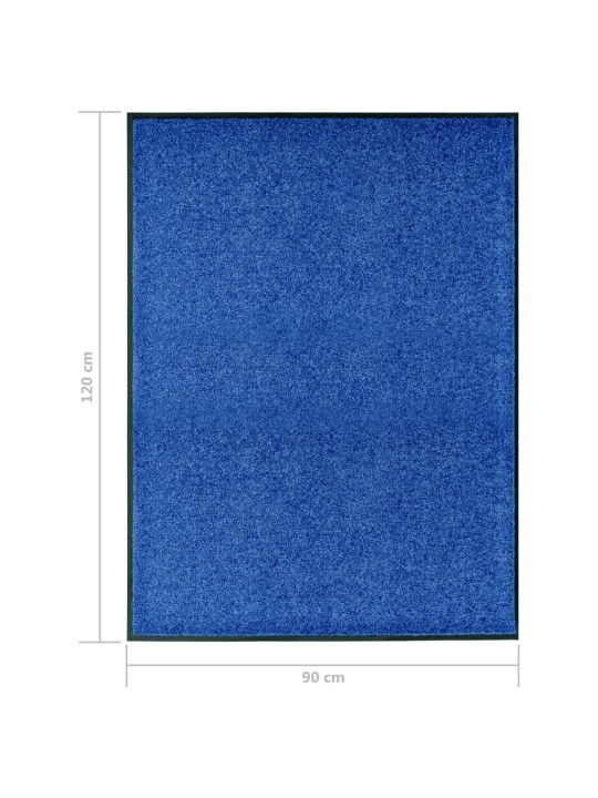Rohožka pratelná modrá 90 x 120 cm