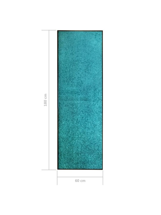 Rohožka pratelná tyrkysová 60 x 180 cm