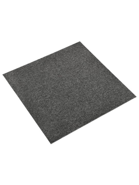 Kobercové podlahové dlaždice 20 ks 5 m² 50 x 50 cm antracit