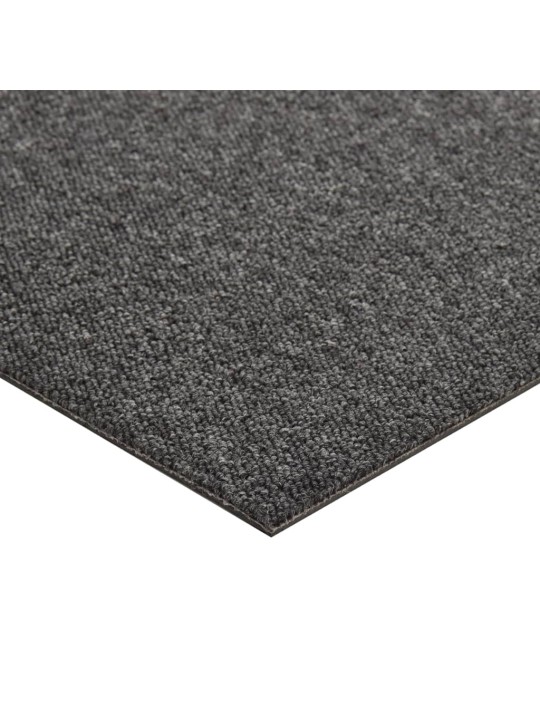 Kobercové podlahové dlaždice 20 ks 5 m² 50 x 50 cm antracit