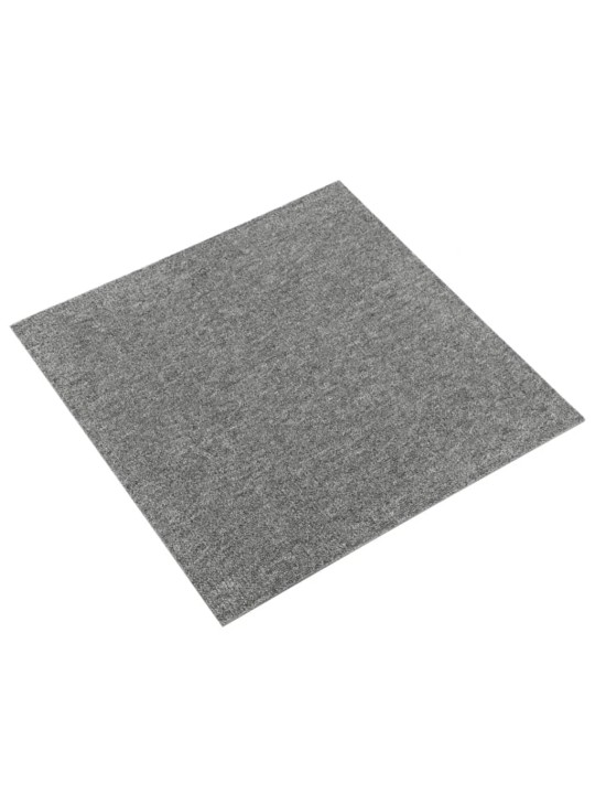 Kobercové podlahové dlaždice 20 ks 5 m² 50 x 50 cm šedé