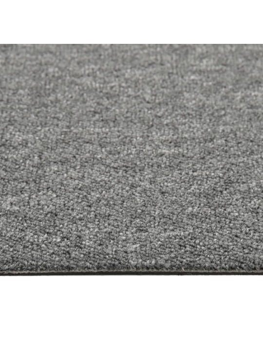 Kobercové podlahové dlaždice 20 ks 5 m² 50 x 50 cm šedé